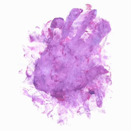 Pink Gouache Womens Palm Printのイラスト素材