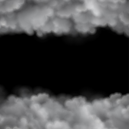 Clouds on Black Backgroundのイラスト素材