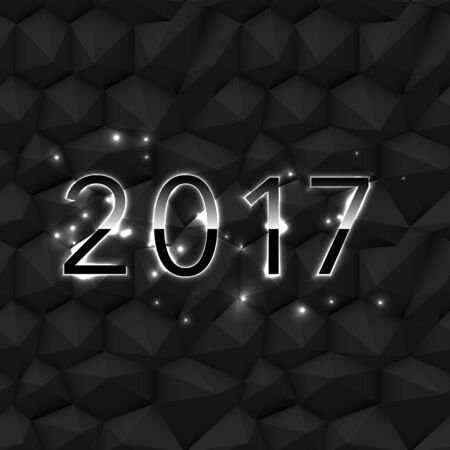Black New Year Designのイラスト素材