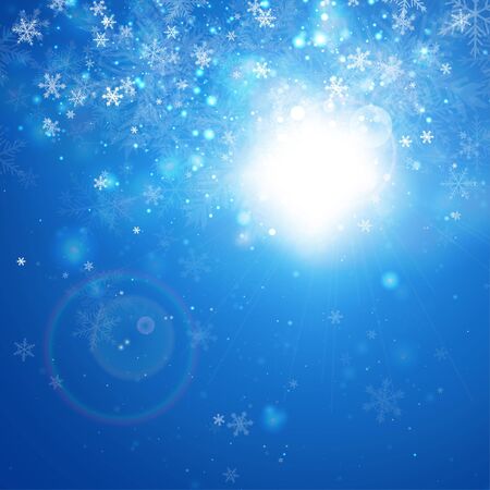 Sunny Christmas Backgroundのイラスト素材