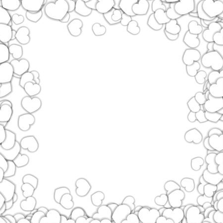 Hearts Borderのイラスト素材
