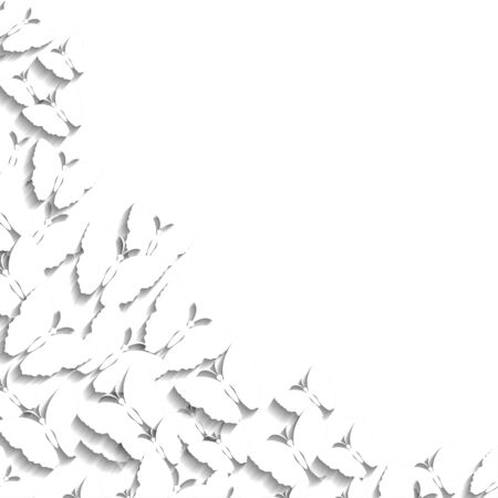 White Paper Butterfliesのイラスト素材