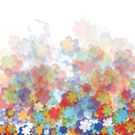Colorful Spring Flowersのイラスト素材