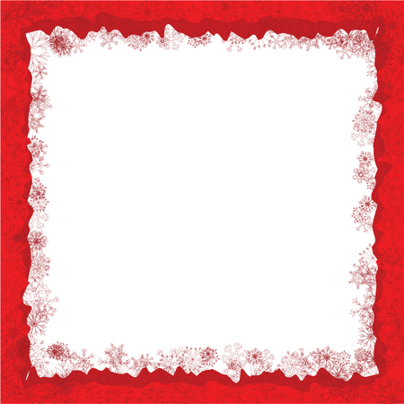 Red Christmas Frameのイラスト素材