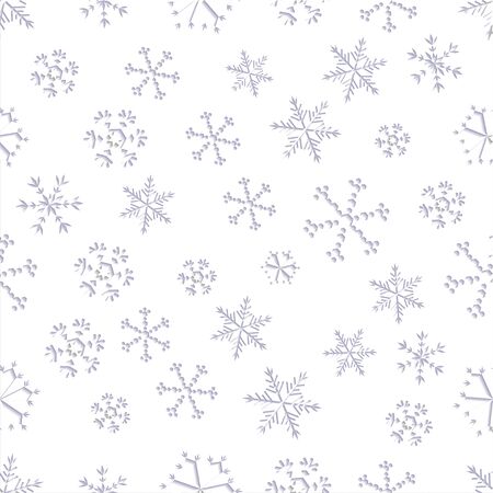 Seamless Snowflakes Backgroundのイラスト素材