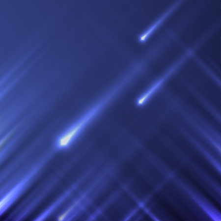 Flowing lights on a blue backgroundのイラスト素材