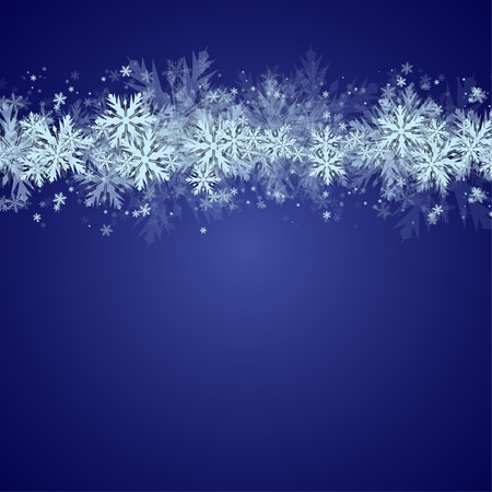 Christmas Background with Snowflakesのイラスト素材