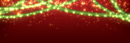 Christmas Background with Shiny Lightsのイラスト素材