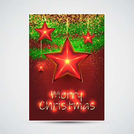 Christmas Party Flyer Designのイラスト素材