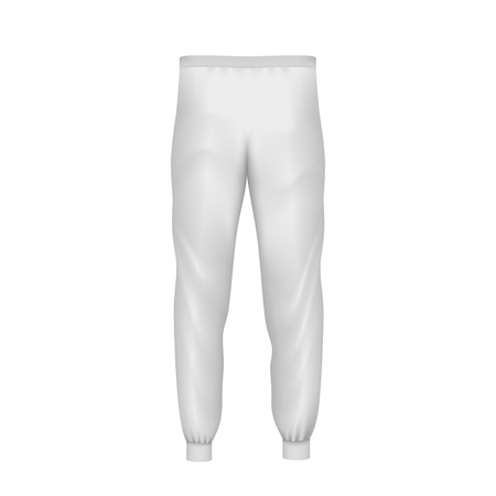 White Pants Backのイラスト素材