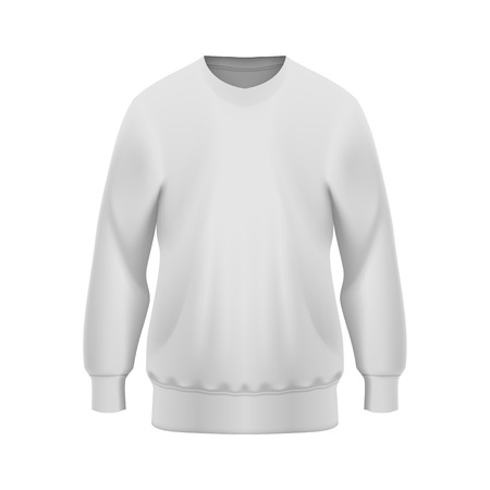 White Sweater Mockupのイラスト素材