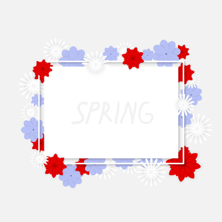 Background with Colorful Flowersのイラスト素材