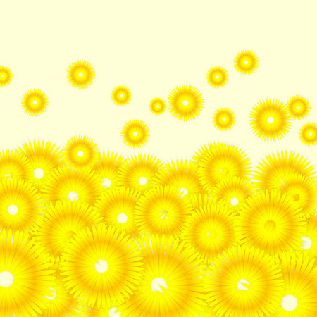 Spring Daisy Backgroundのイラスト素材