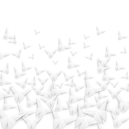 White Paper Butterfliesのイラスト素材