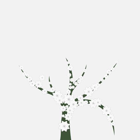 Spring Blossom Treeのイラスト素材
