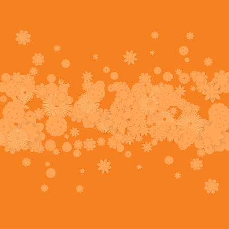 Background with Orange Flowersのイラスト素材