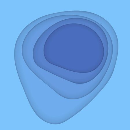 Blue Cut Backgroundのイラスト素材