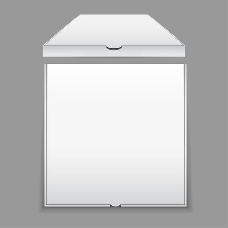 Blank Pizza Box Mockupのイラスト素材