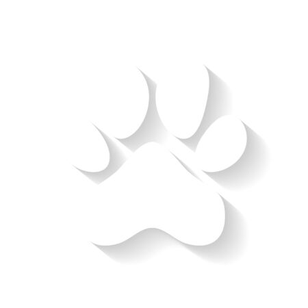Flat Paw Printのイラスト素材