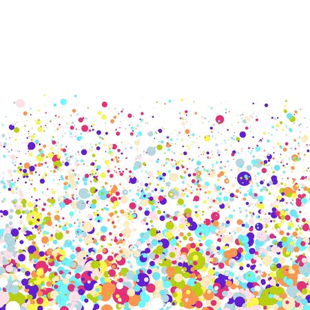 Colorful Modern Confetti Birthday Backgroundのイラスト素材