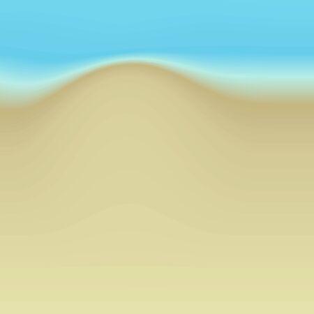 Vector Beach Sand and Water Abstract Painting Backgroundのイラスト素材