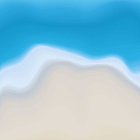 Vector Beach Sand and Water Abstract Painting Backgroundのイラスト素材