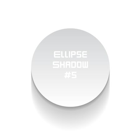 Vector Circle Shadow Template on White Backgroundのイラスト素材