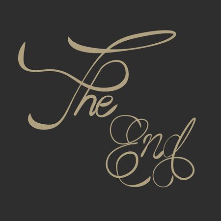 The End - Script Hand Letteringのイラスト素材