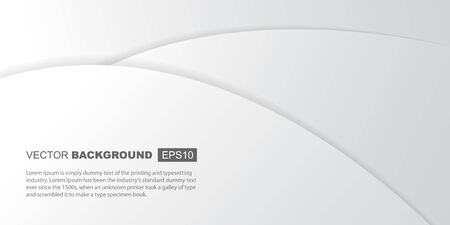 Abstract White Gray Gradient Elegant Waves Background Templateのイラスト素材