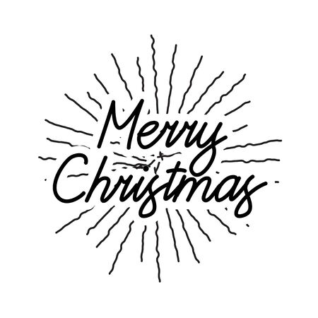 Festive Holiday Hand Lettered Wish Text for Christmas and New Year Typography Design Elementのイラスト素材