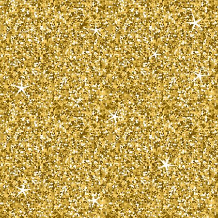 Seamless Golden Glitter Sparkling Lights Textureのイラスト素材