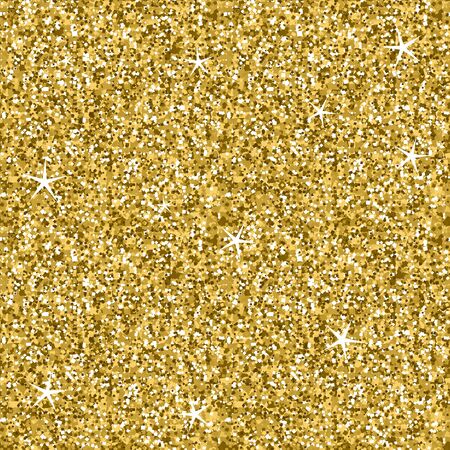 Seamless Golden Glitter Sparkling Lights Texture