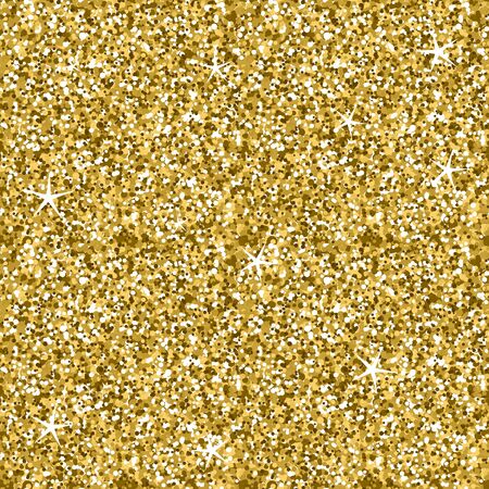 Seamless Golden Glitter Sparkling Lights Textureのイラスト素材