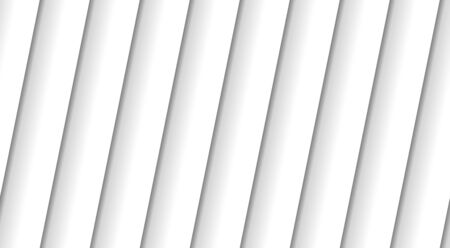 Seamless White Geometric Pattern with Flats Style Shadowsのイラスト素材