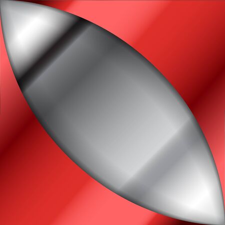 Red Glossy Bow Ribbon Corner  with Shadowsのイラスト素材