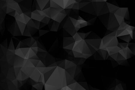 Abstract Black Triangle Polygons Textureのイラスト素材
