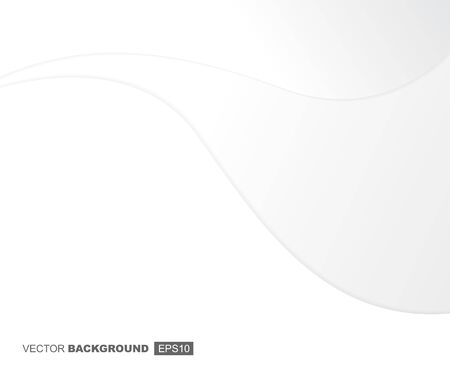 White Modern Fluid Background Composition with Waves and Shadowsのイラスト素材