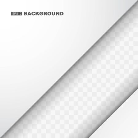 Simple Abstract White Background Template with Flat Design Shadowのイラスト素材
