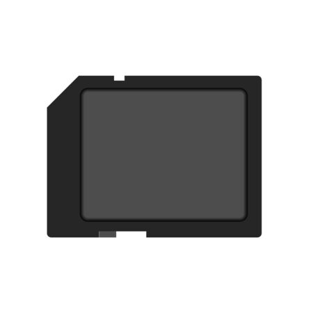 Memory Card Icon over White Backgroundのイラスト素材