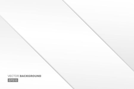 Simple Abstract White Background Template with Flat Design Shadowのイラスト素材