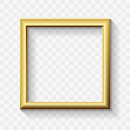 Golden Modern Wide Frame Border Design for Advertisement Bannerのイラスト素材