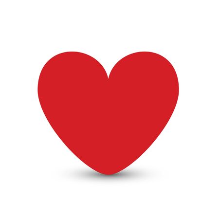 Red Heart Love Icon for Valentines Dayのイラスト素材