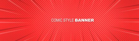 Red Light Burst Bannerのイラスト素材