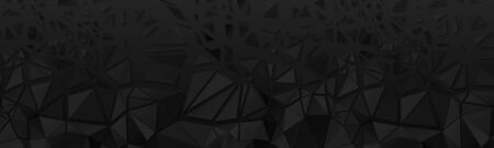 Black Poly Backgroundのイラスト素材