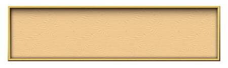 Wooden Background with Gold Frameのイラスト素材