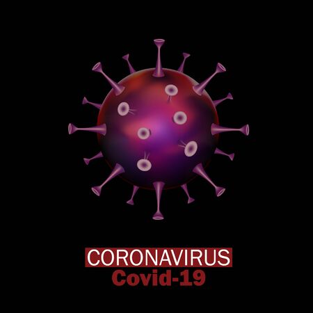 Virus Strain Model of Novel Coronavirusのイラスト素材