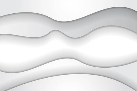 White Modern wave designのイラスト素材