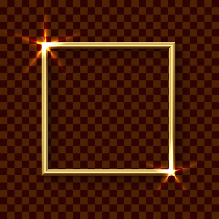 Elegant Golden Frameのイラスト素材