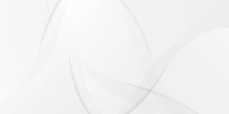 Wavy Modern Elegant Whiteのイラスト素材