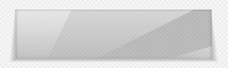 Vector Glass Banner designのイラスト素材